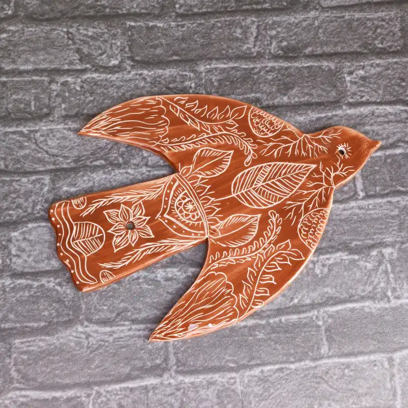 دیوارکوب سرامیکی مدل پرنده