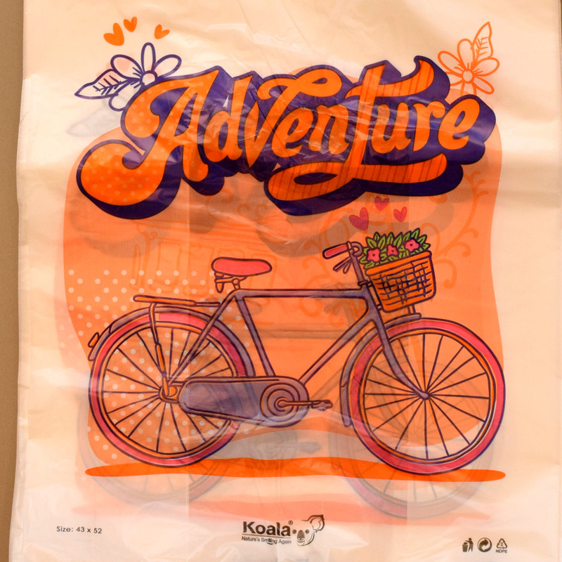 کیسه خرید کوالا مدل Bicycle4352 بسته 100 عددی کیسه خرید کوالا مدل Bicycle4352 بسته 100 عددی