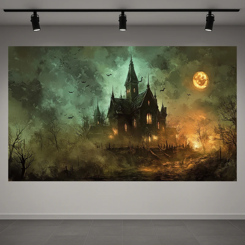 پوستر طرح خانه مرموز مدل ترسناک کد AR3058875