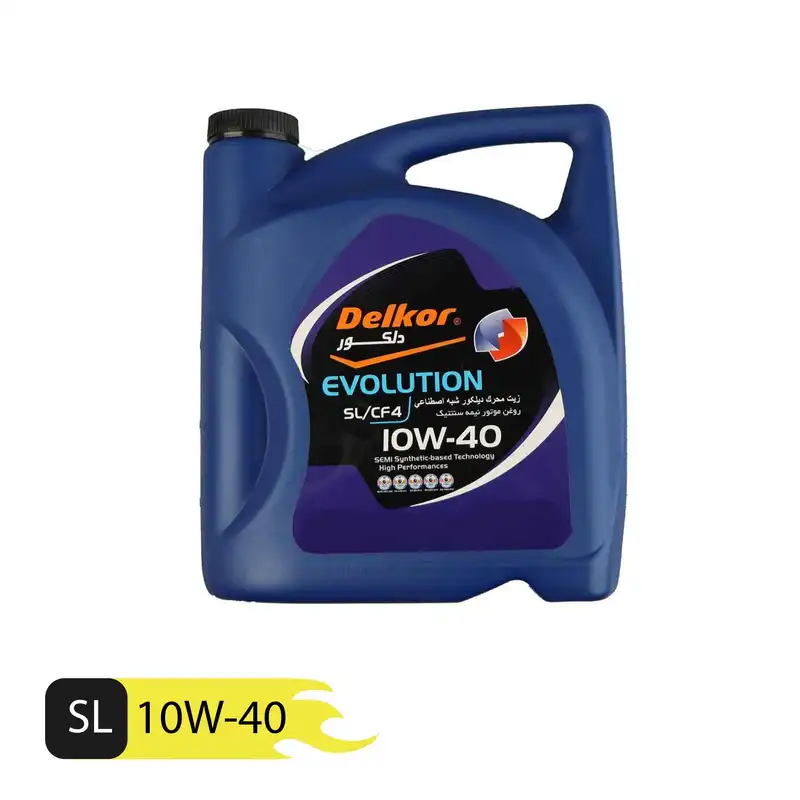 روغن موتور خودرو دلکور مدل elf 10w40 حجم 5 لیتر