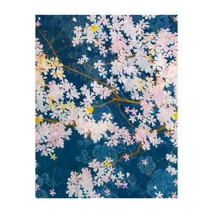 ملحفه آدنو مدل شکوفه کد IR11 دونفره سایز 220x240 سانتی متر