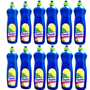 مایع ظرفشویی راپیدو با رایحه لیمو مدل hygienic  حجم 1000 میلی لیتر بسته 12 عددی