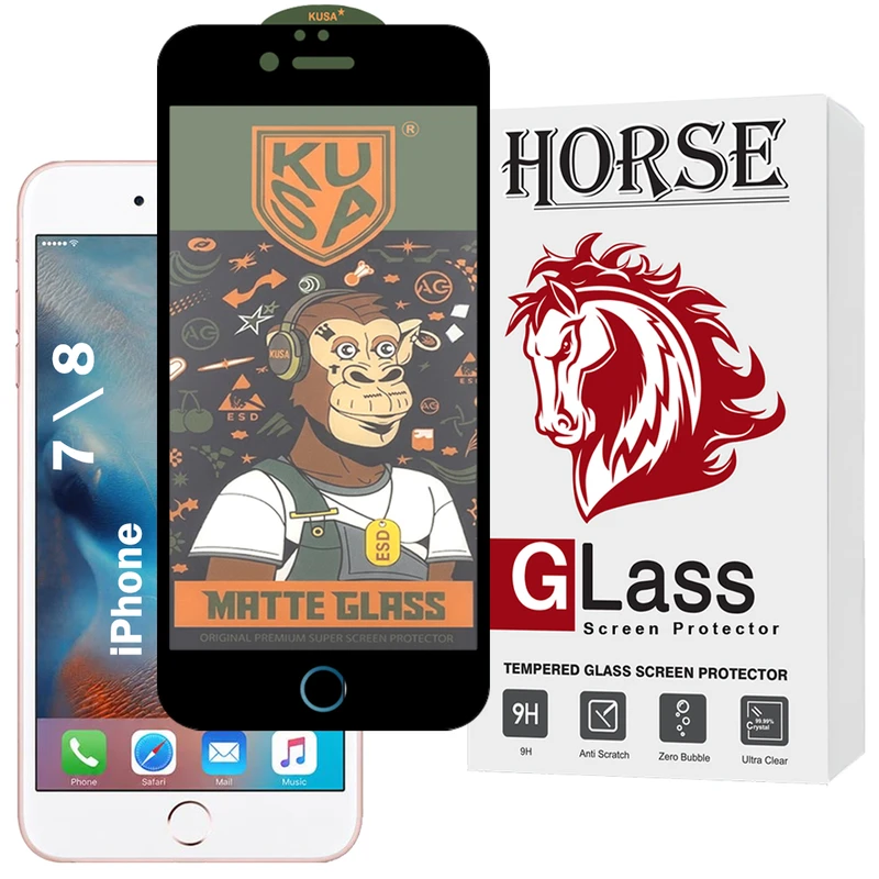 محافظ صفحه نمایش هورس مدل GKUSAH مناسب برای گوشی موبایل اپل iPhone 8 / iPhone 7 