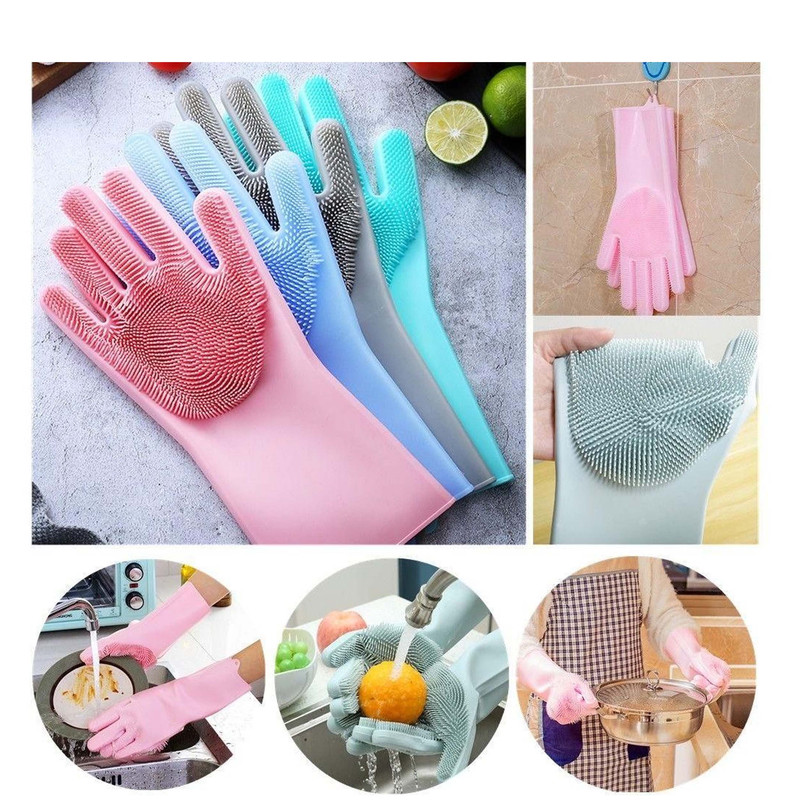 دستکش نظافت مدل اسکاچ دار