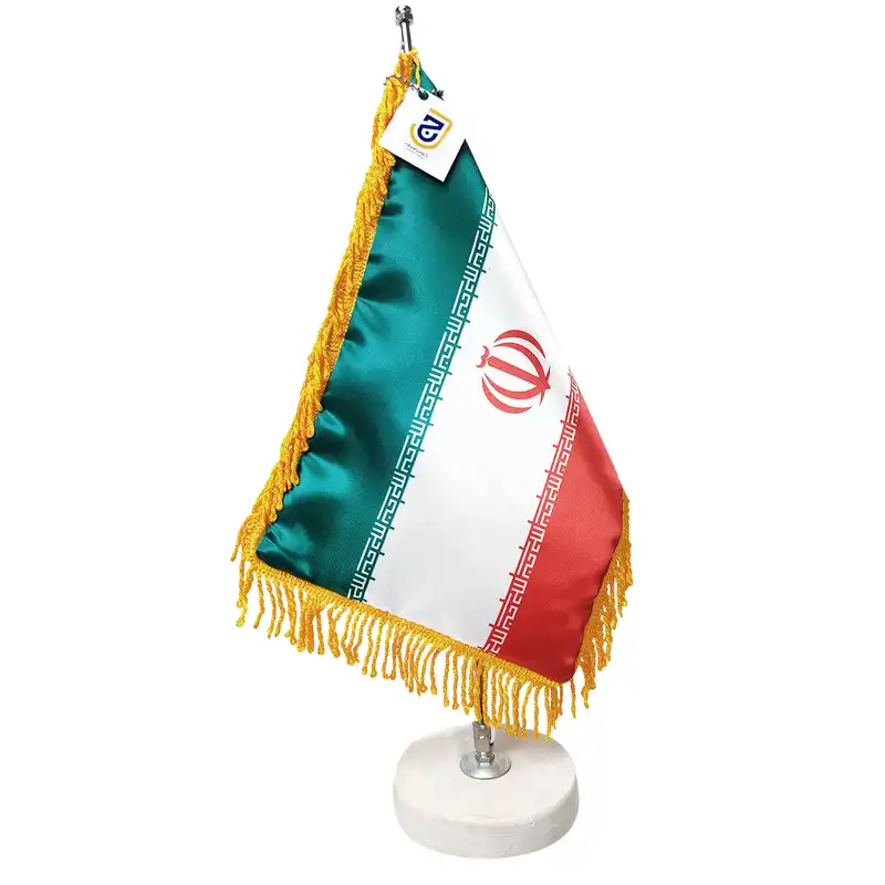 پرچم  رومیزی جاویدان  تندیس  پرگاس  مدل ایران  کد  2