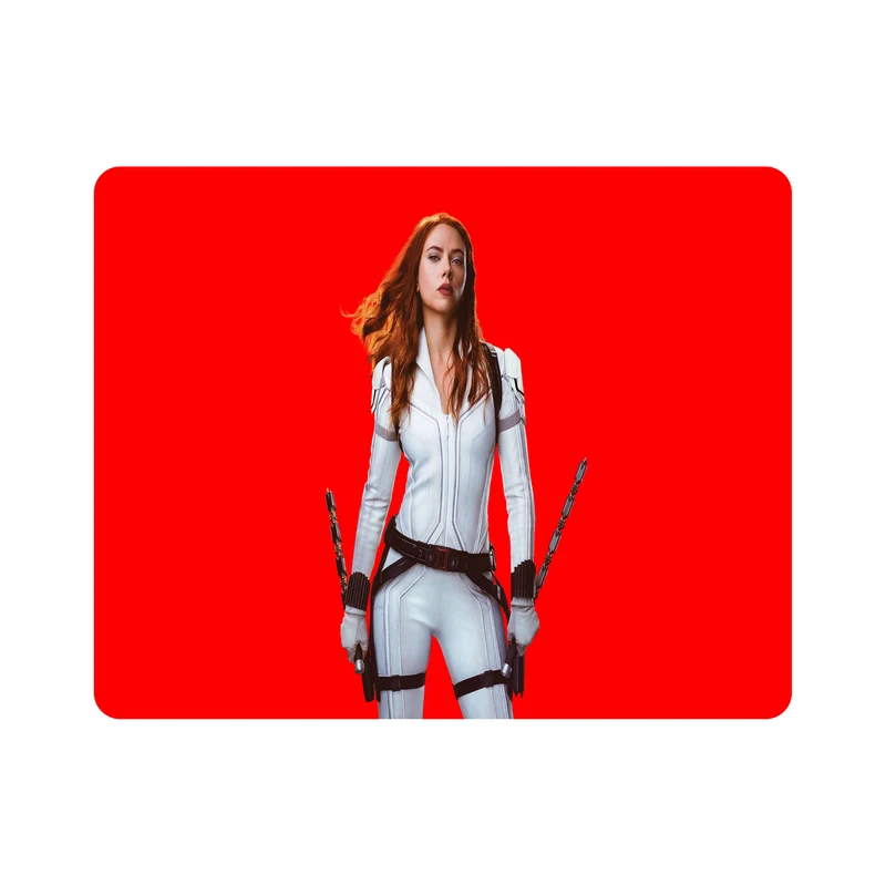 ماوس پد اطلس آبی طرح بازیگر اسکارلت جوهانسون  مدل T6493