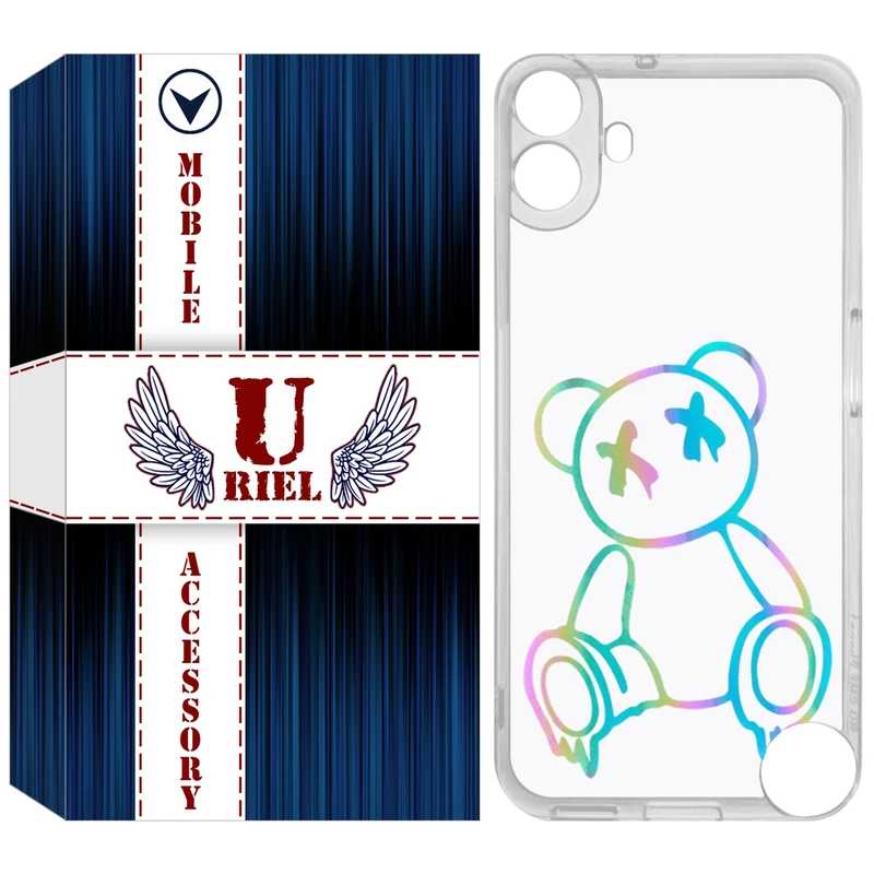کاور یوریل مدل Clear کد 44 طرح خرس رنگی مناسب برای گوشی موبایل ناتینگ فون Nothing CMF Phone 1