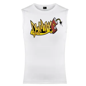 تاپ مردانه مدل Graffiti کد M06 رنگ سفید