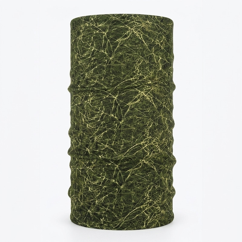 دستمال سر و گردن مدل Olive-Camo با جنس میکروفیبر پلی‌استر و قابلیت جذب رطوبت و عرق مناسب آقایان و خانم‌ها