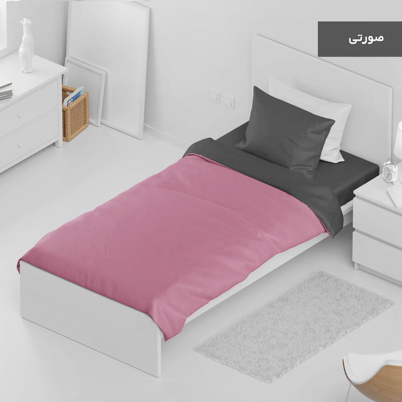 سرویس ملحفه مدل دورو میکرو کد 120 یک نفره سه تکه