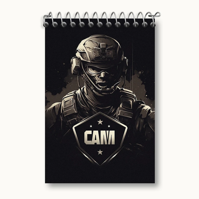 دفتر یادداشت 50 برگ خندالو مدل کال آف دیوتی (call Of Duty) کد F2297