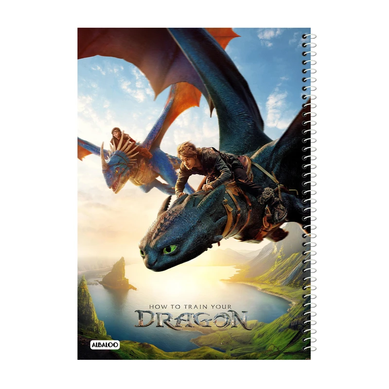 دفتر مشق 100 برگ آلبالو طرح انیمیشن چگونه اژدهای خود را تربیت کنیم کد 2173