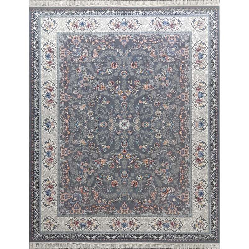  فرش ماشینی طرح افشان مدل cvn1205 زمینه دودی