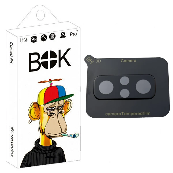 محافظ لنز دوربین بوک مدل 3D مناسب برای گوشی موبایل شیائومی Redmi Note 10 Pro / 10 Pro Max