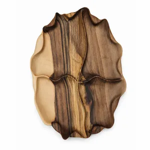 اردور خوری چوبی مدل موج دار بافت طبیعی