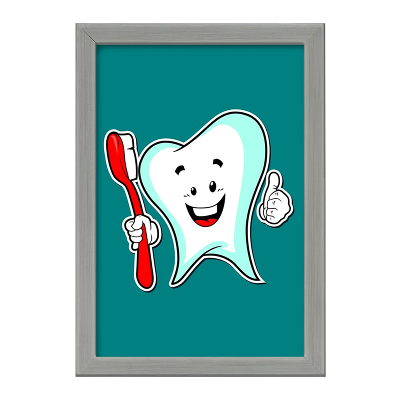 تابلو خندالو طرح دندان و دندانپزشکی کودکانه کد 27786