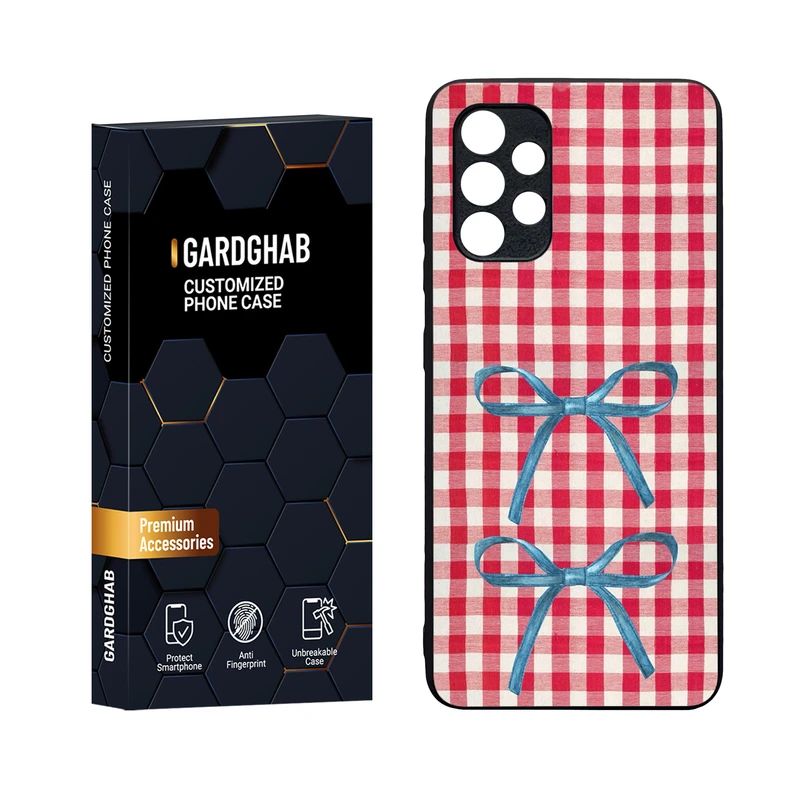 کاور گارد قاب مدل دورژله ای پشت گلس دخترانه مناسب برای گوشی موبایل سامسونگ Galaxy A32 4G