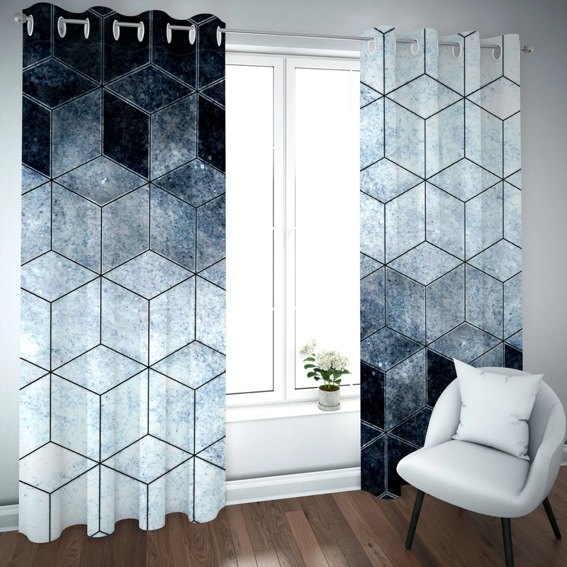 پرده مدل چاپی هازان سایز 300×150 سانتی متر 