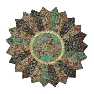 رومیزی ترمه مدل عقیق کد R20