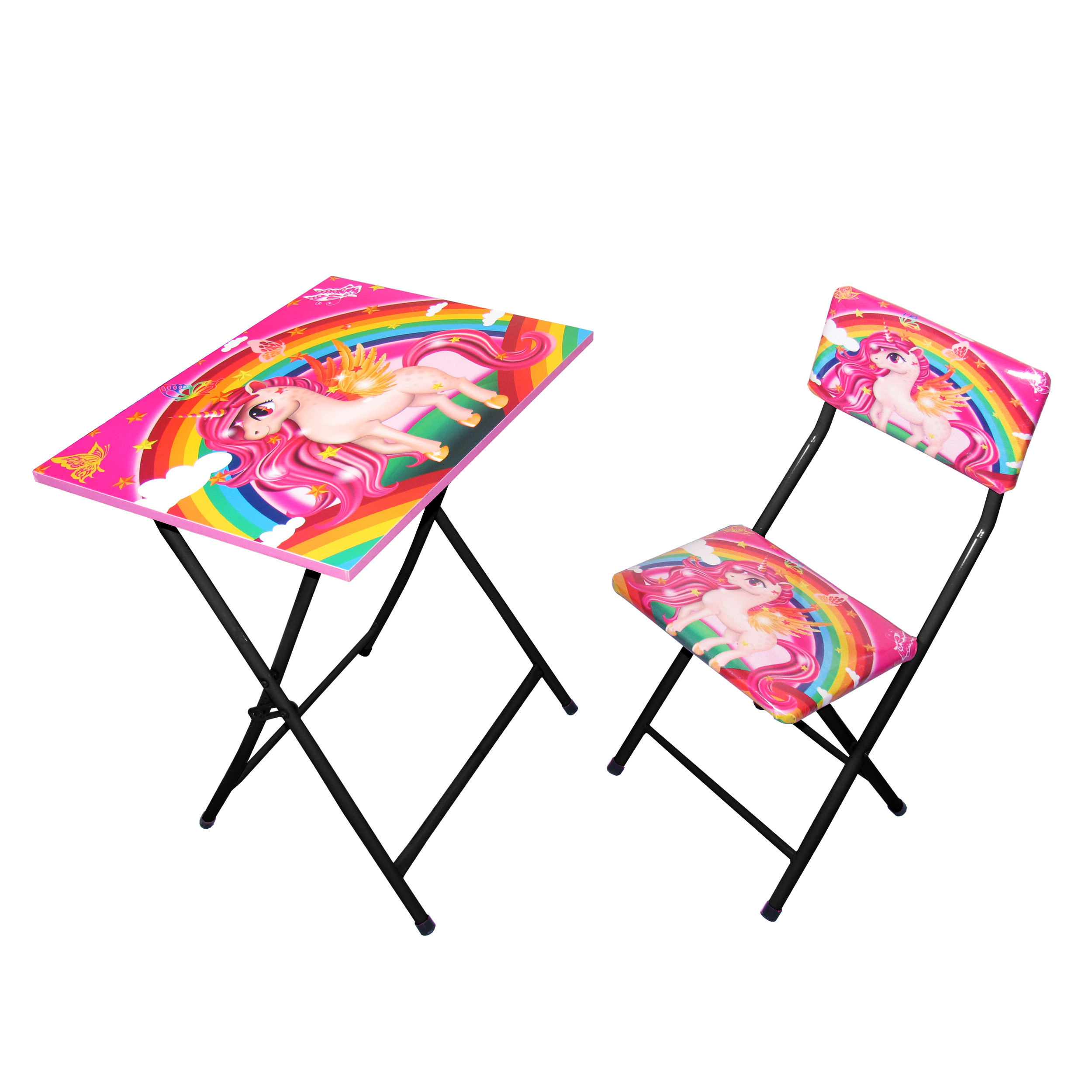 ست میز تحریر و صندلی میزیمو مدل اسب تک شاخ 2 کد 215