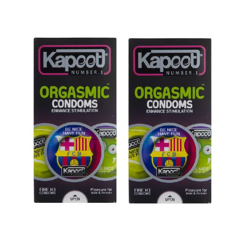 کاندوم خاردار کاپوت مدل Orgasmic مجموعه 2 عددی