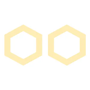 گوشواره طلا 18 عیار زنانه کرابو طرح شش ضلعی مدل Kr5245