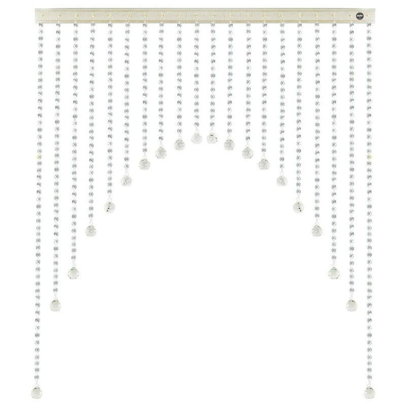 پرده آریا کریستال مدل هلال سایز 100x100 سانتی متر