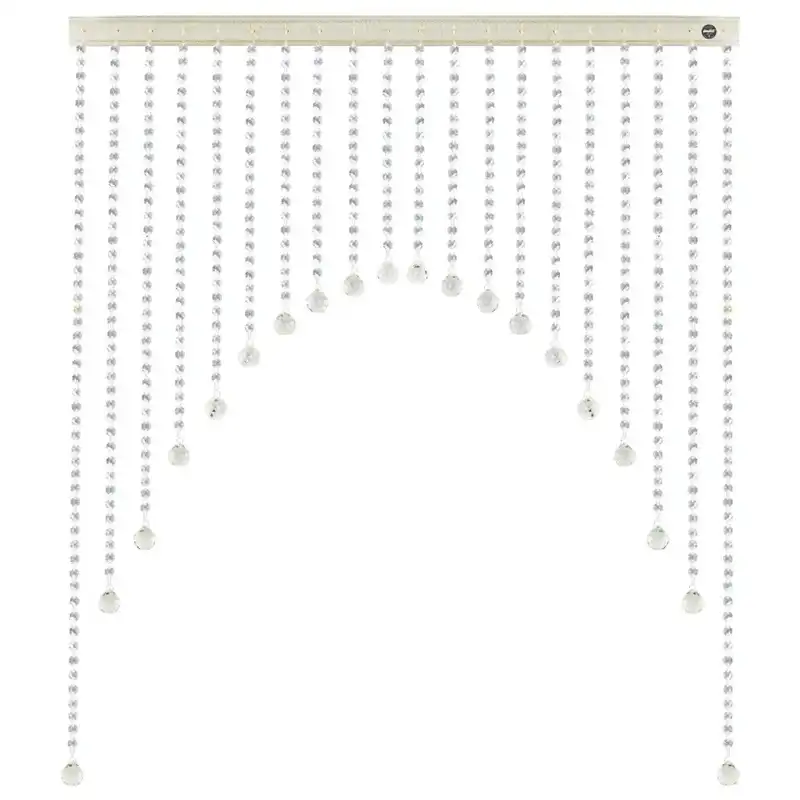 پرده آویز آریا کریستال مدل هلال سایز 130x130 سانتی متر