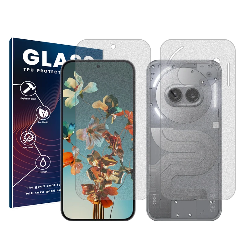 حافظ صفحه نمایش مات گلس مدل Resistant مناسب برای گوشی موبایل ناتینگ Phone 2a به همراه محافظ پشت گوشی