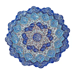 بشقاب میناکاری مسی کد 14