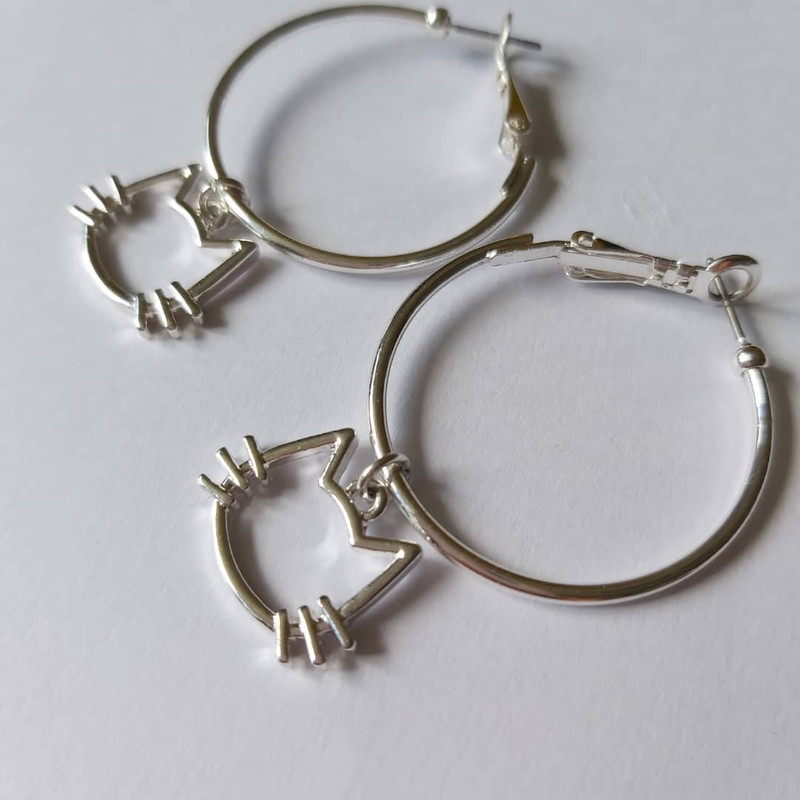 گوشواره دخترانه مدل گربه