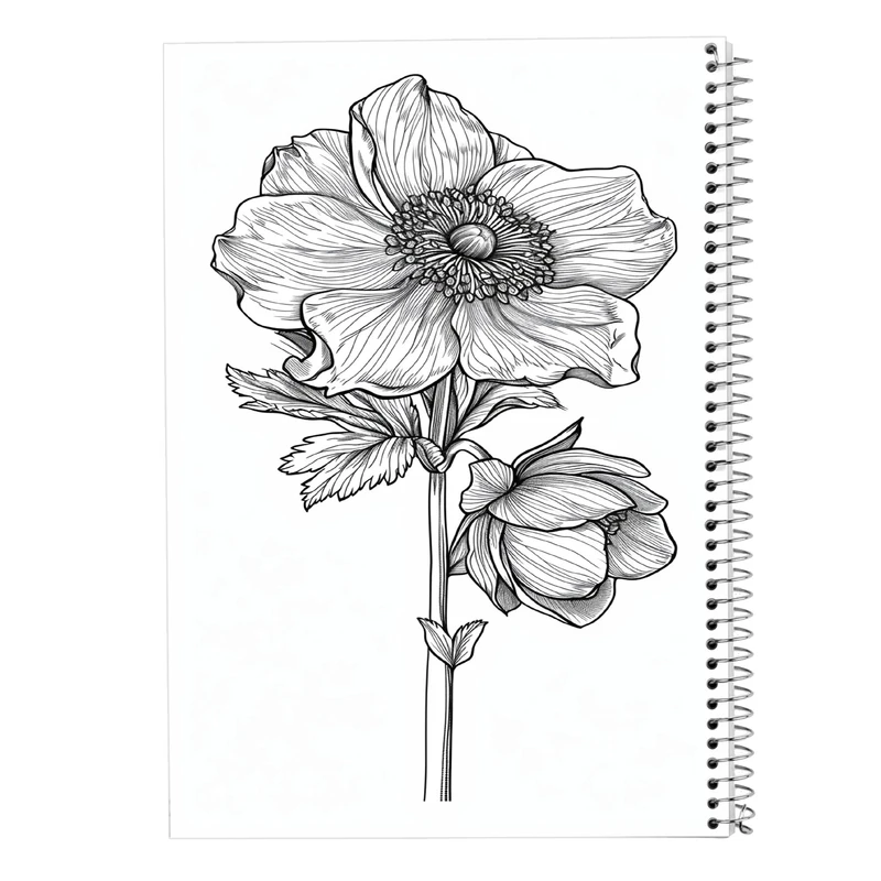 دفتر مشق 100 برگ مدوپد مدل گل کد DF13943