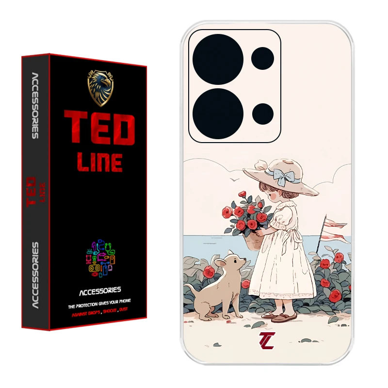 کاور تدلاین طرح دختر کد 1208 مناسب برای گوشی موبایل شیائومی Redmi Note 13 Pro 4G / Poco M6 Pro