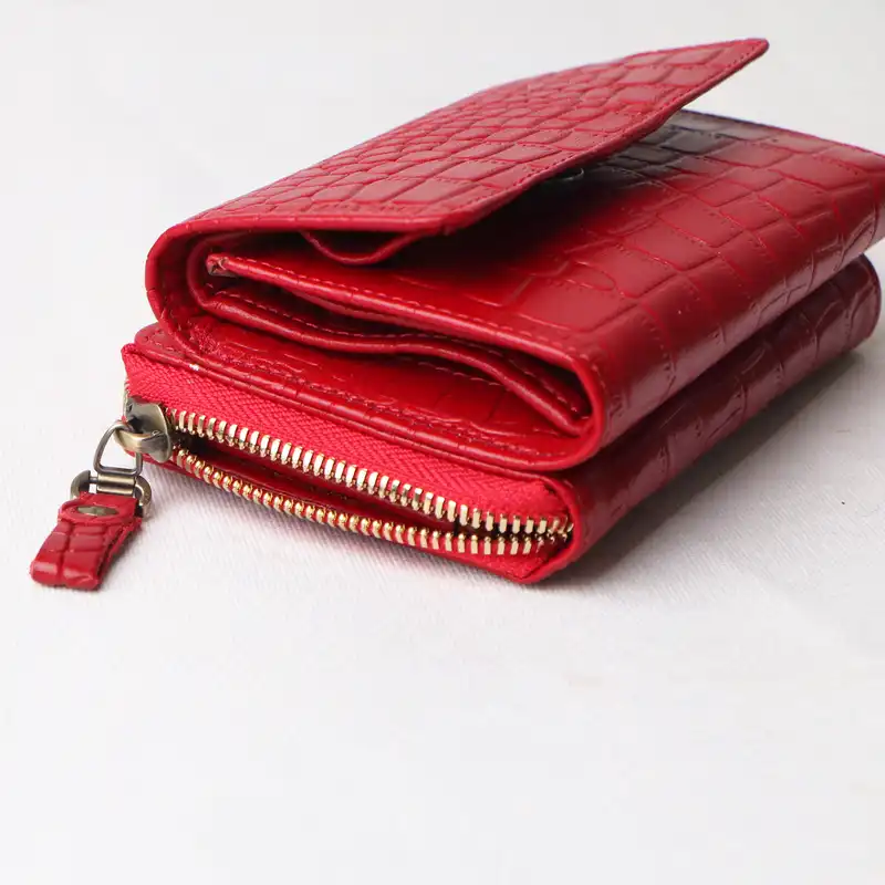 کیف پول مدل چرم طبیعی رز