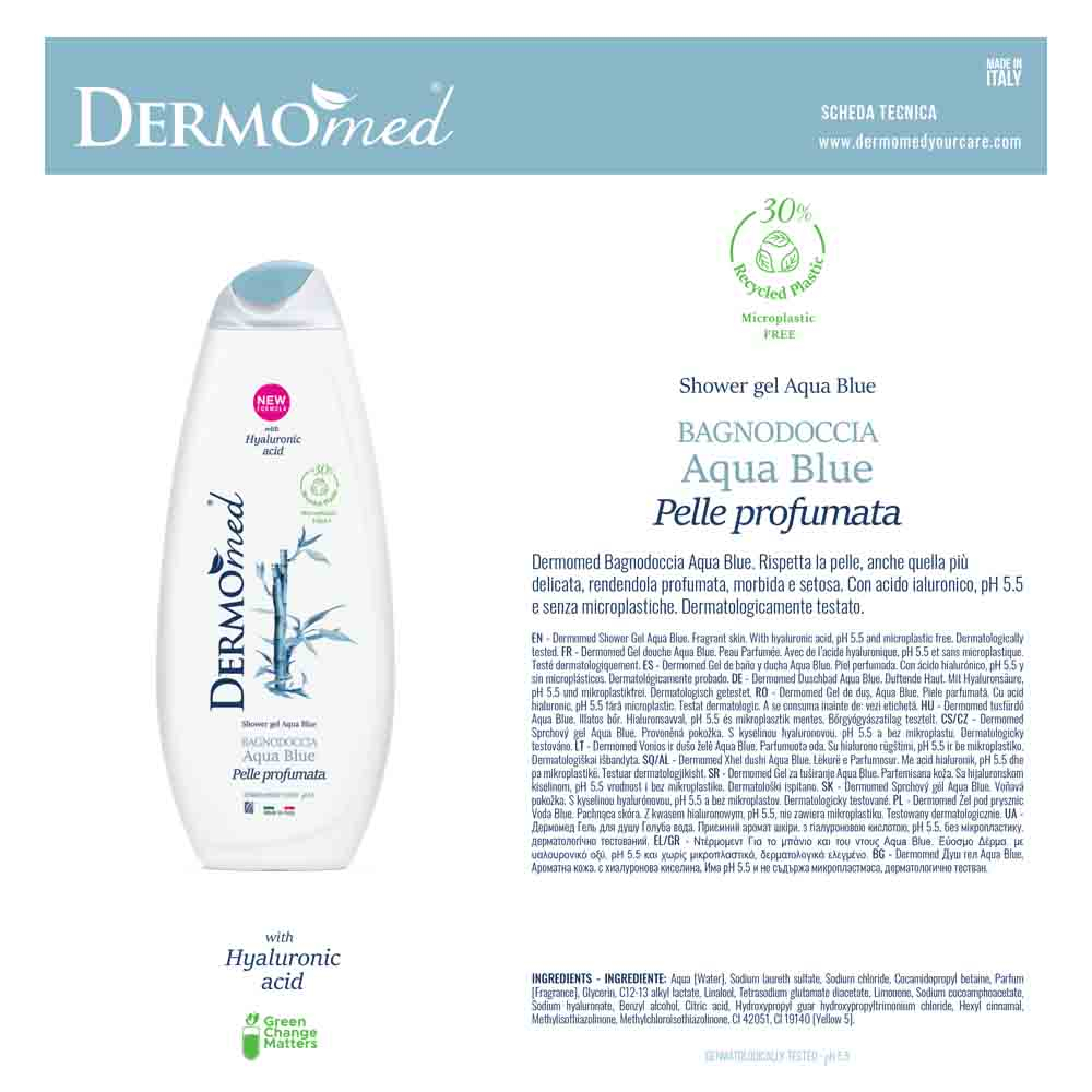 شامپو بدن درمومد مدل آکوابلو حجم 650 میلی لیتر