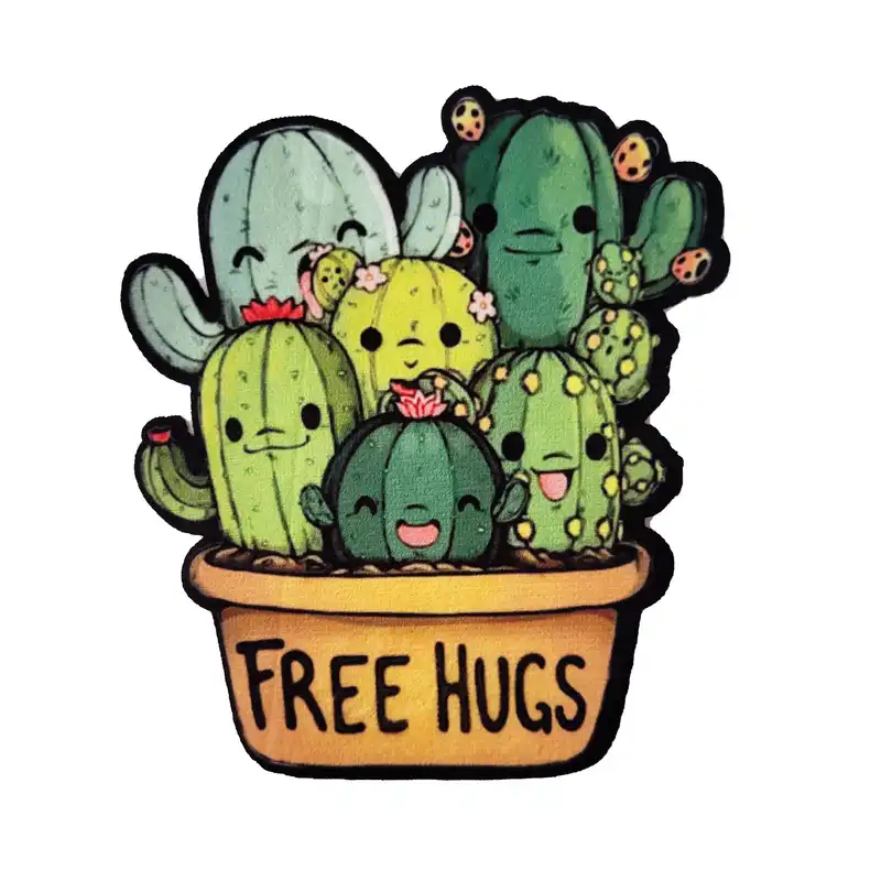 استیکر پارچه و لباس مدل حرارتی طرح FREE HUGS