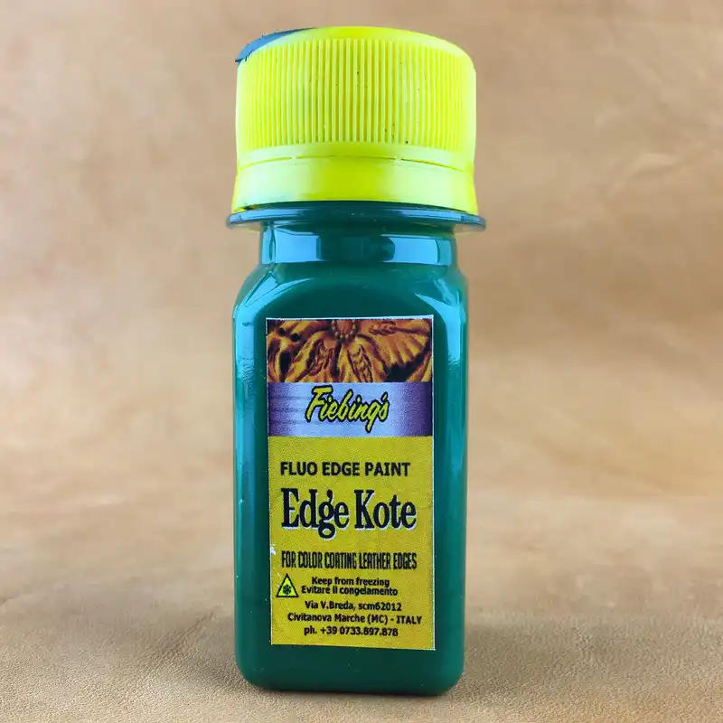 رنگ سبز تیره لبه چرم ادج کوت مدل 20ml حجم 20 میلی لیتر