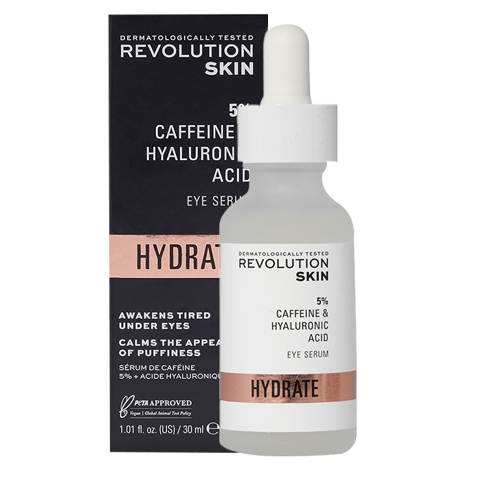 سرم دور چشم رولوشن مدل CAFFEINE AND HYALURONIC حجم 30 میلی لیتر