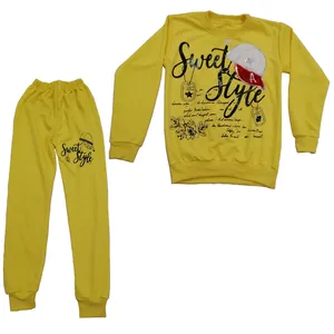 ست سویشرت و شلوار دخترانه طرح کلاه