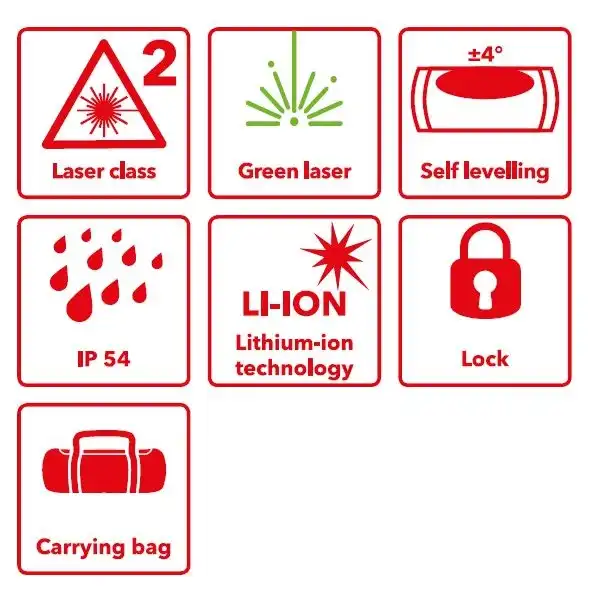 تراز لیزری فلکس مدل ALC 2/1-G/R
