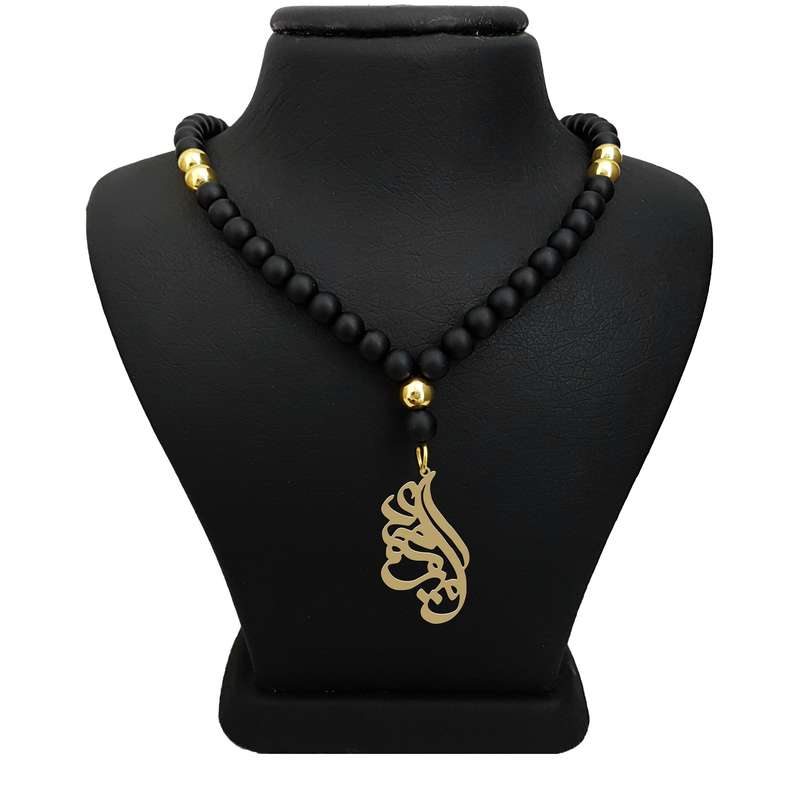 گردنبند نقره مردانه ترمه ۱ مدل امیر محمد کد ma 1195