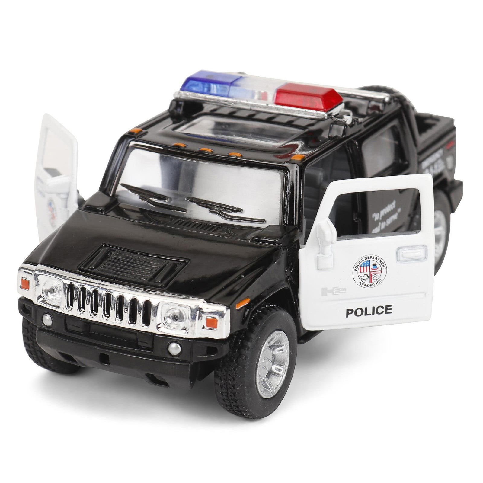 ماشین بازی کینزمارت مدل هامر پلیس 2005 Hummer H2 SUT (Police) کد KT5097P