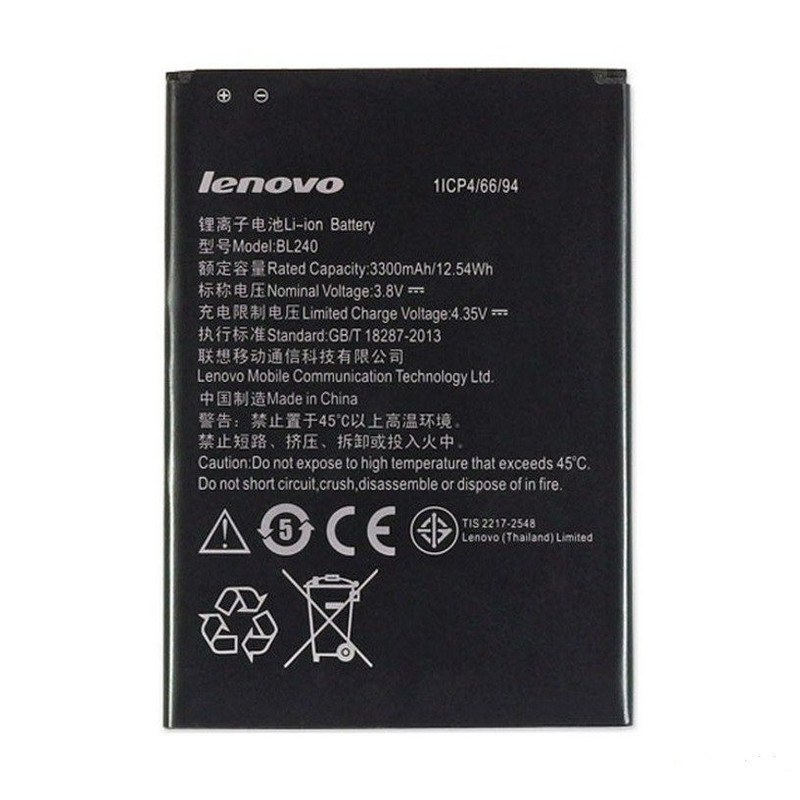 باتری موبایل مدل BL240 ظرفیت 3300 میلی آمپر مناسب برای گوشی موبایل لنوو Golden Warrior Note 8