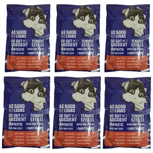 پوچ گربه فلیکس مدل AS GOOD وزن 85 گرم بسته 6 عددی