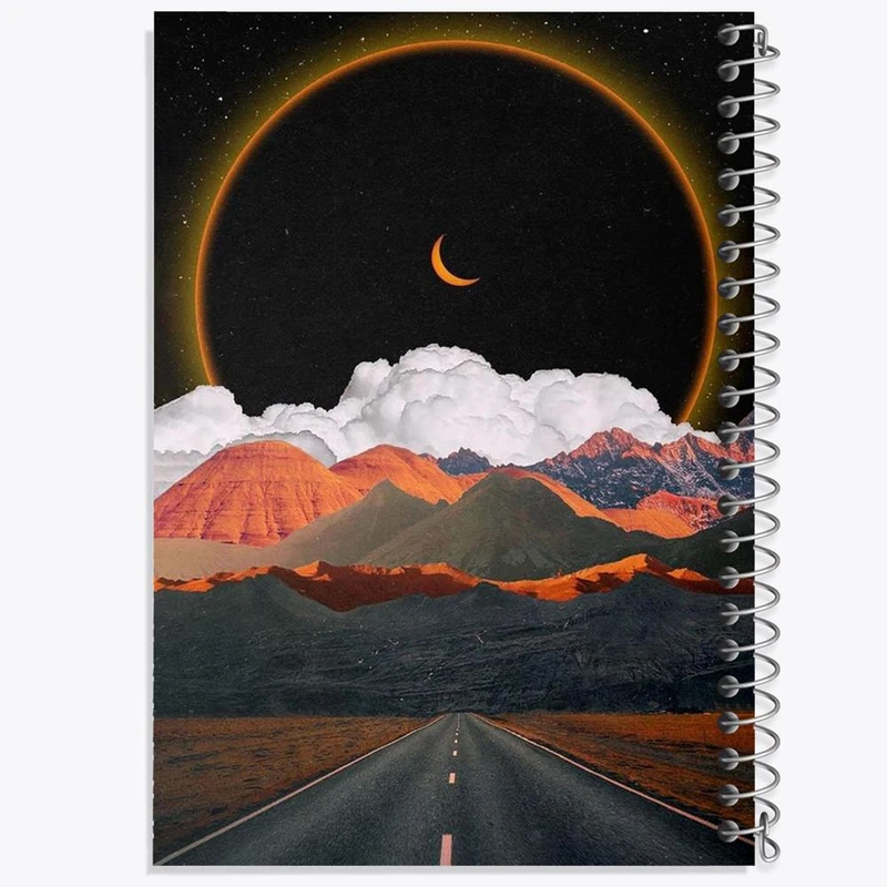 دفتر شطرنجی 50 برگ خندالو طرح کهکشان کد 25387