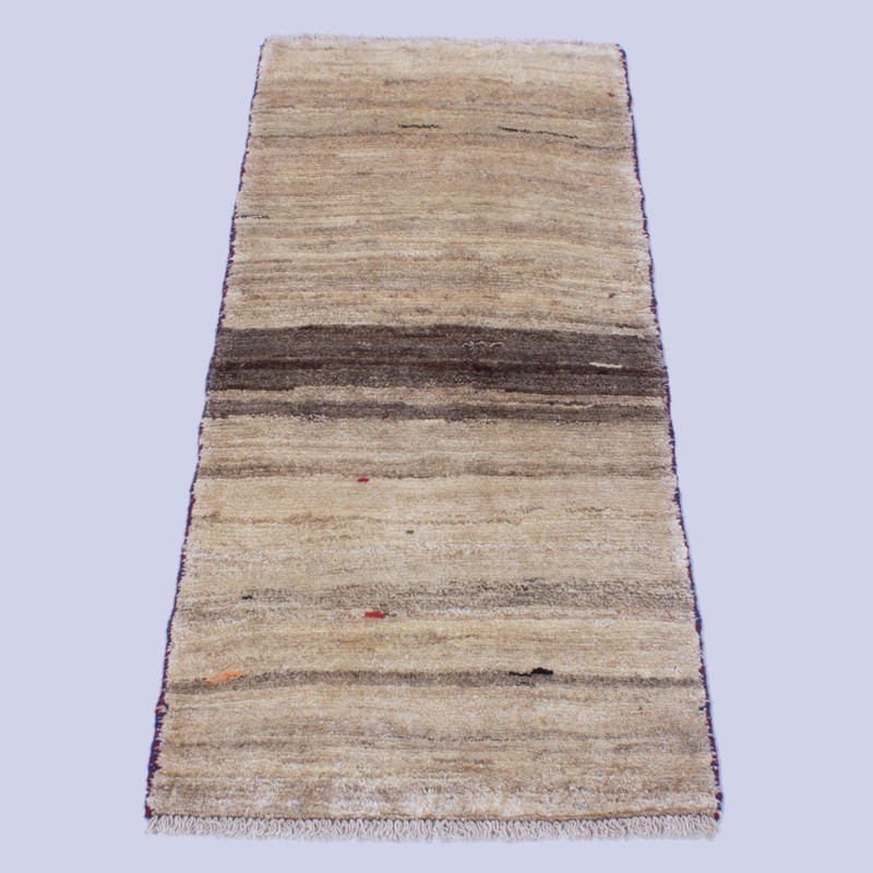 گبه دستباف یک متری طرح کف ساده کد 3268