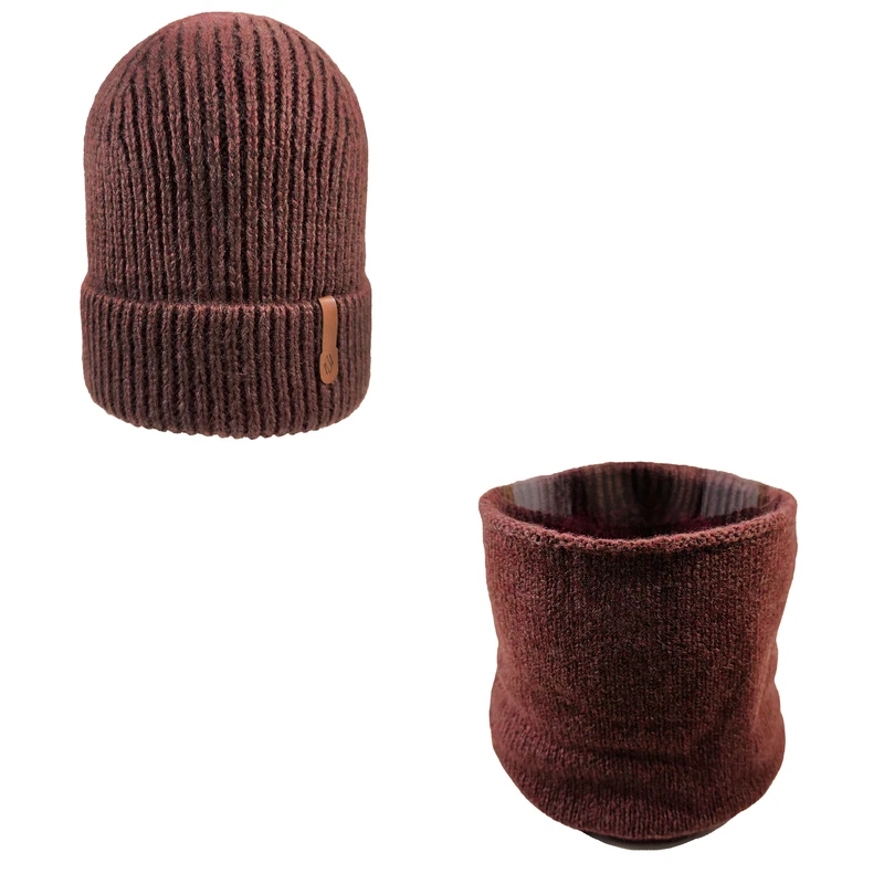 ست کلاه و شال گردن بافتنی اندلس مدل 120085