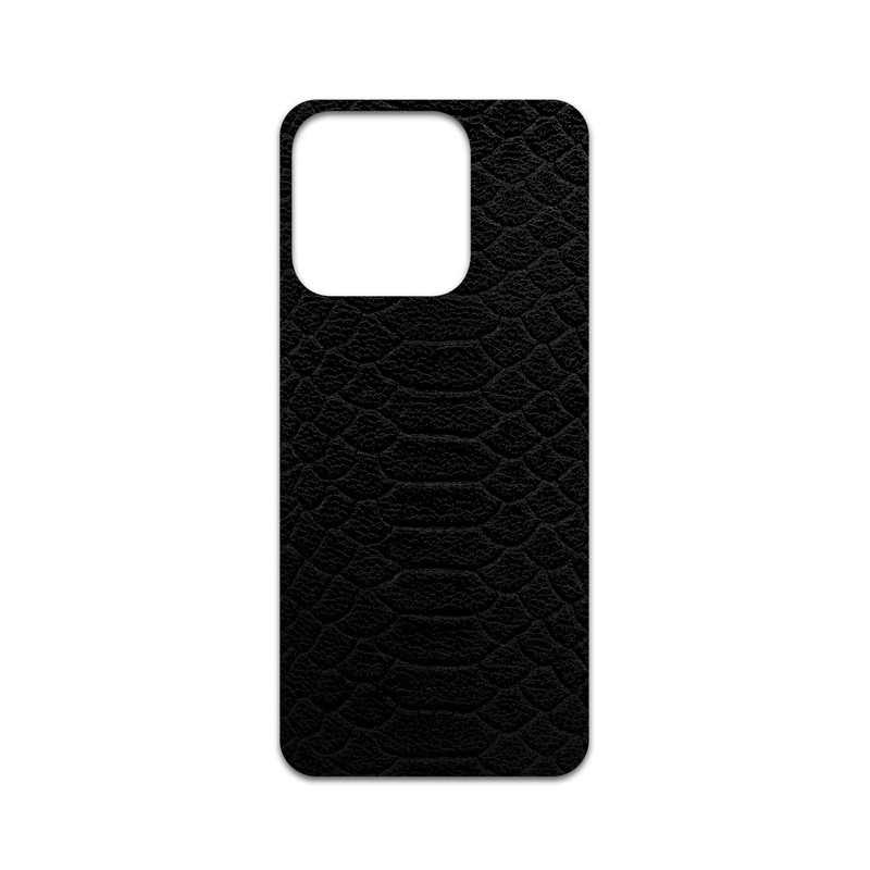 برچسب پوششی ماهوت مدل Black-Snake-Leather مناسب برای گوشی موبایل آنر X5b Plus
