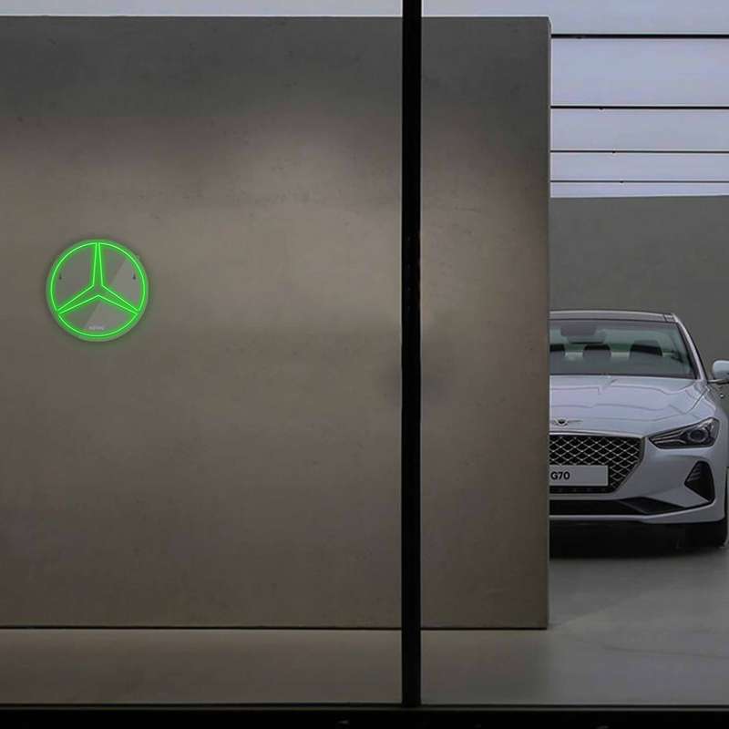 چراغ دیواری نئون دیزاین طرح Benz_GR