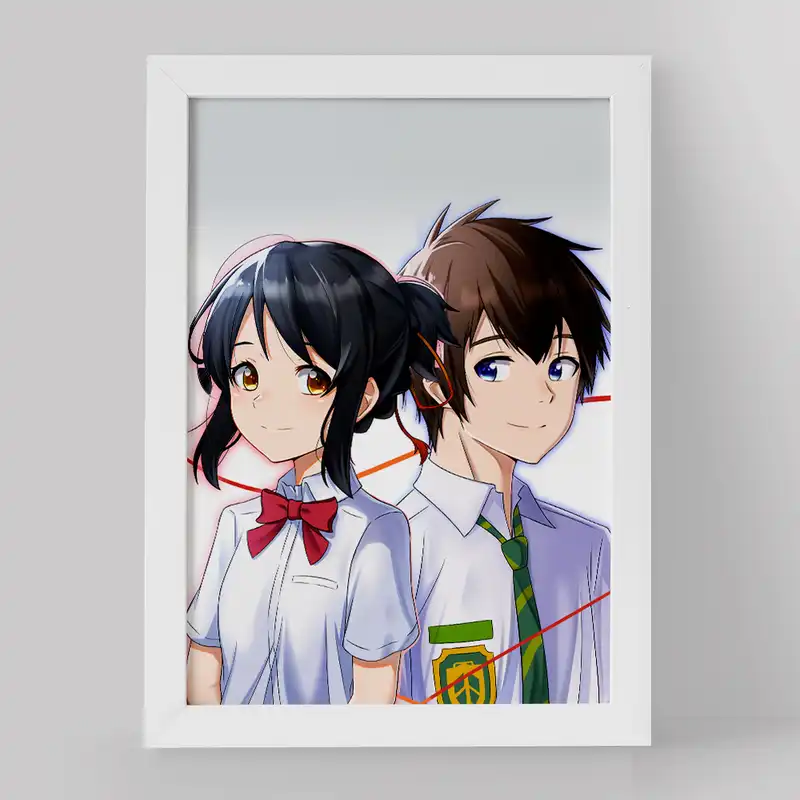 تابلو خندالو مدل تاکی تاچیبانا و میتسویا میامیزو انیمه یورنیم نام تو کد 16283